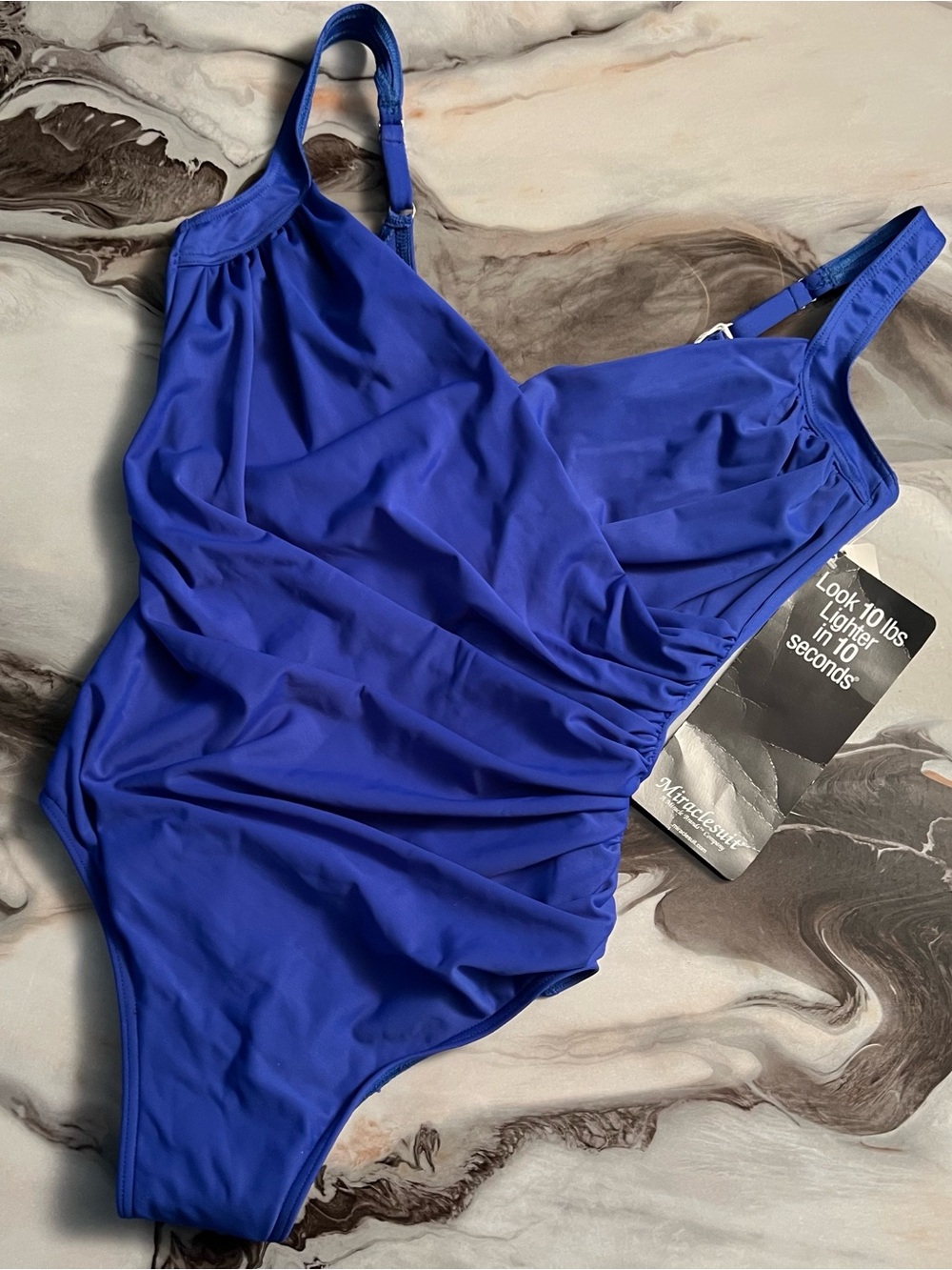 NWT Miraclesuit Womens Azul Blue Swimsuit Size 18 Underwire DD